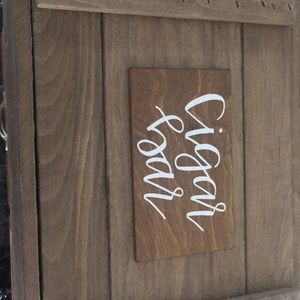 Wooden Cigar Bar Box